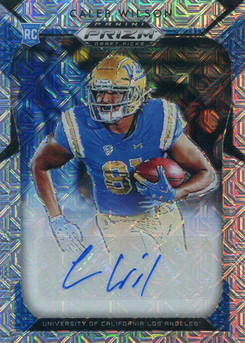 2019 Panini Prizm Draft Picks Football Draft Picks Autographs Mojo Prizm Caleb Wilson