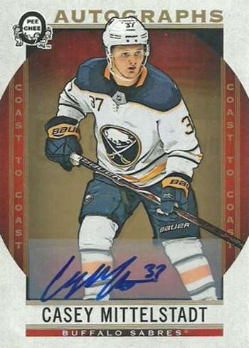 2018-19 O-Pee-Chee Coast-to-Coast Canadian Tire Hockey Autographs Casey Mittelstadt