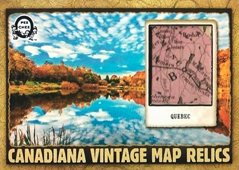 2018-19 O-Pee-Chee Coast-to-Coast Canadian Tire Hockey Canadiana Vintage Map Relics