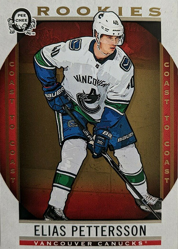 2018-19 O-Pee-Chee Coast-to-Coast Hockey Variations 160 Elias Pettersson