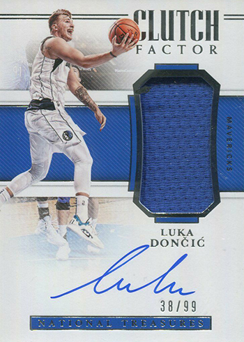 2018-19 Panini National Treasures Basketball Clutch Factor Luka Doncic
