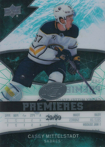 2018-19 Upper Deck Ice Hockey Casey Mittelstadt RC