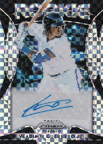 2019 Panini Prizm Baseball Rookie Autographs Power Plaid Prizm Vladimir Guerrero Jr