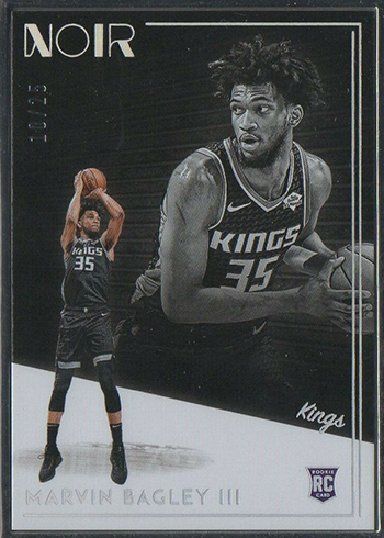 2018-19 Panini Noir Basketball 238 Marvin Bagley III Statement Metal Frame