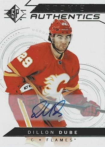 2018-19 SP Hockey Rookie Authentics Autographs Dillon Dube