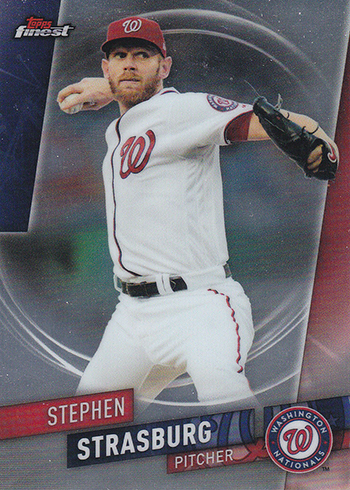2019 Topps Finest 109 Stephen Strasburg