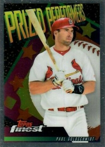 2019 Topps Finest Baseball Prized Performers Paul Goldschmidt