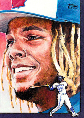 2019 Topps Series 2 Baesball Sketch Cards Mike James - Vladimir Guerrero Jr