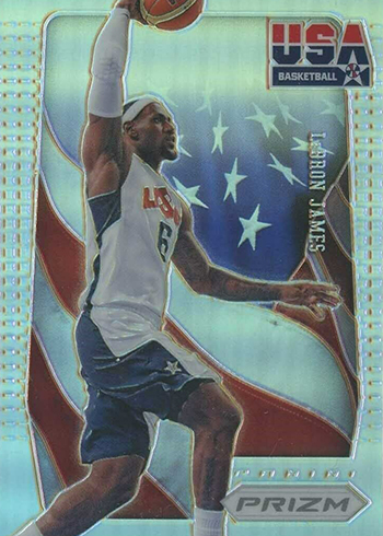 2012-13 Panini Prizm Basketball USA Basketball Prizms LeBron James B