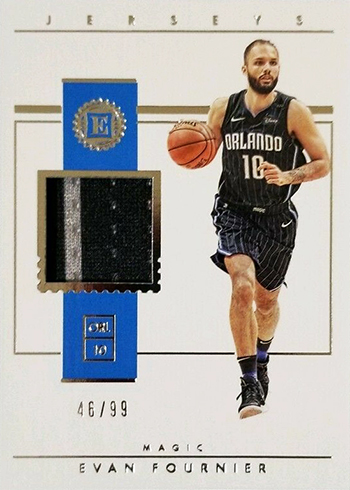 2018-19 Panini Encased Basketball Jerseys Evan Fournier