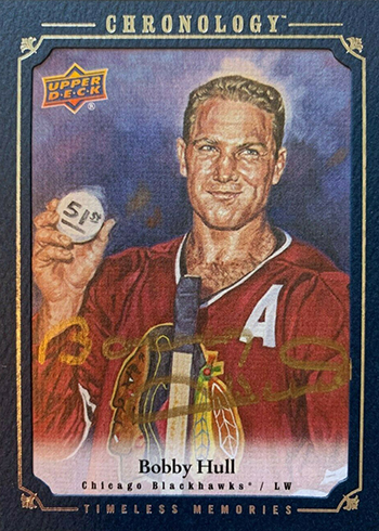 2018-19 Upper Deck Chronology Hockey Masterpiece Autographs Bobby Hull