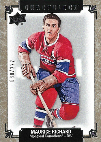 2018-19 Upper Deck Chronology Hockey Maurice Richard