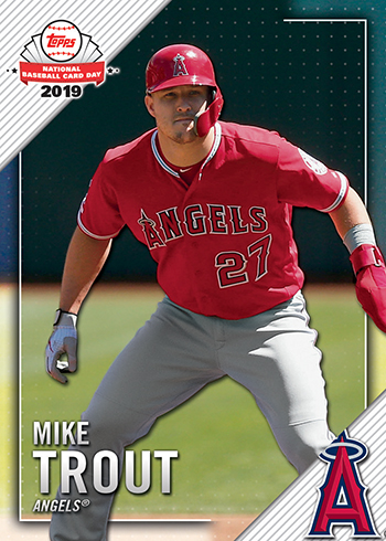 2019 Topps National Baseball Card Day Mike Trout