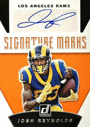 2019 Donruss Football Signatures Marks Josh Reynolds