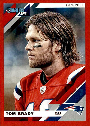 2019 Donruss Football Variations Tom Brady