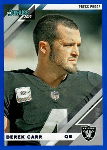 2019 Donruss Football Variations Derek Carr