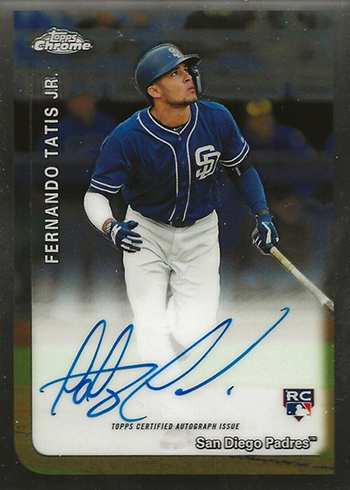 2019 Topps Chrome Baseball 1999 Autographs Fernando Tatis Jr