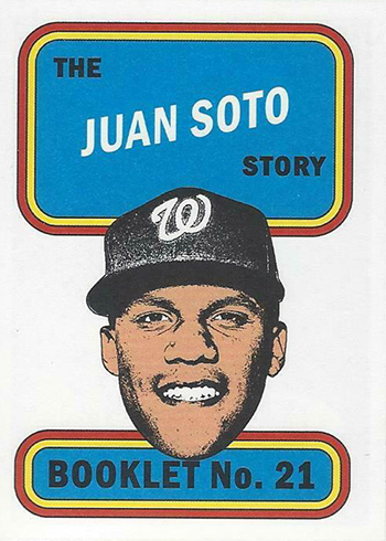 2019 Topps Heritage High Number Booklets Juan Soto