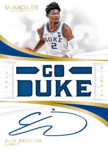 2019 Panini Immaculate Collegiate Basketball Team Slogans