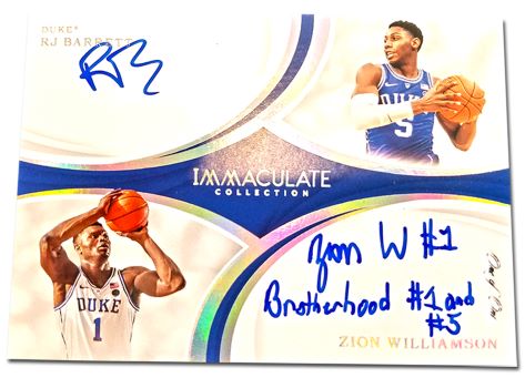 2019 Panini Immaculate Collegiate Basketball Duals