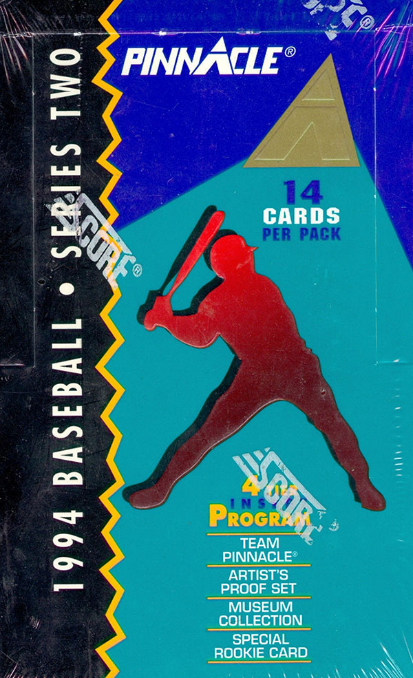 1994 Pinnacle Series 2 Baseball Cards Box Break and Breakdown