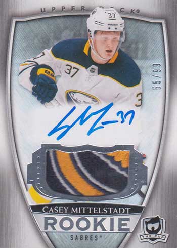 2018-19 Upper Deck The Cup Hockey Casey Mittlestadt RC Auto Patch