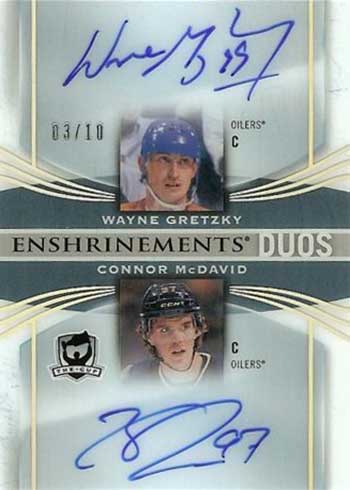 2018-19 Upper Deck The Cup Hockey Enshrinement Duos Wayne Gretzky Connor McDavid