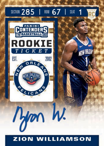 2019-20 Panini Contenders Basketball Checklist, Team Set Lists