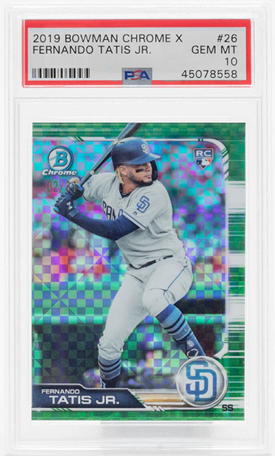 2019 Bowman Chrome X Fernando Tatis Jr.