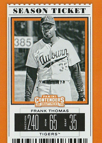 2019 Panini Contenders Draft Baseball Frank Thomas