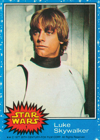 1977 Topps Star Wars 1 Luke Skywalker