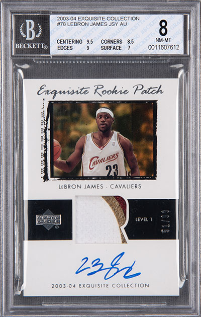 upper deck star rookie lebron james