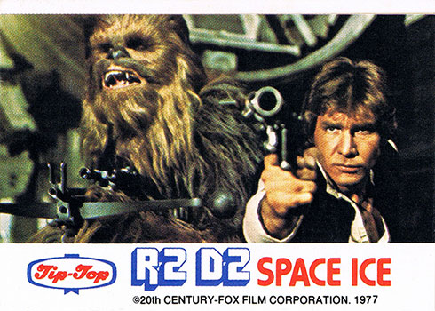 1977 Tip Top Star Wars R2-D2 Space Ice Chewbacca and Han Solo