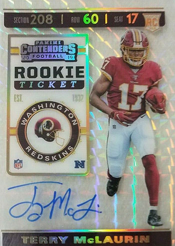 2019 Panini Contenders Football Clear Mosaic Ticket Terry McLaurin