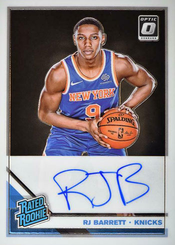 2019-20 Donruss Optic Basketball Rated Rookies Signatures RJ Barrett