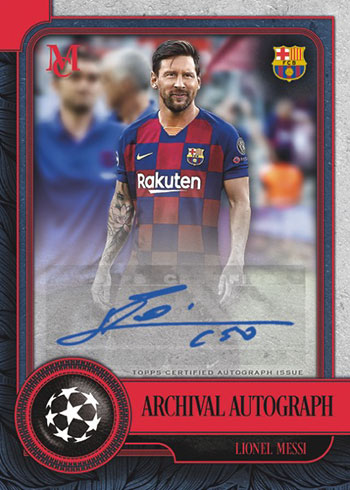 2019-20 Topps Museum Collection UEFA Champions League Soccer Info