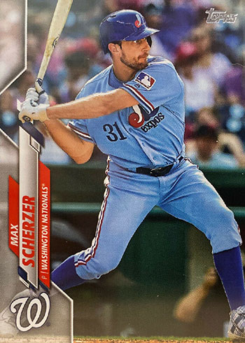 2020 Topps Series 1 Baseball Variations Max Scherzer