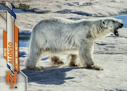 2020 Topps Series 1 Baseball Variations Pete Alonso Polar Bear