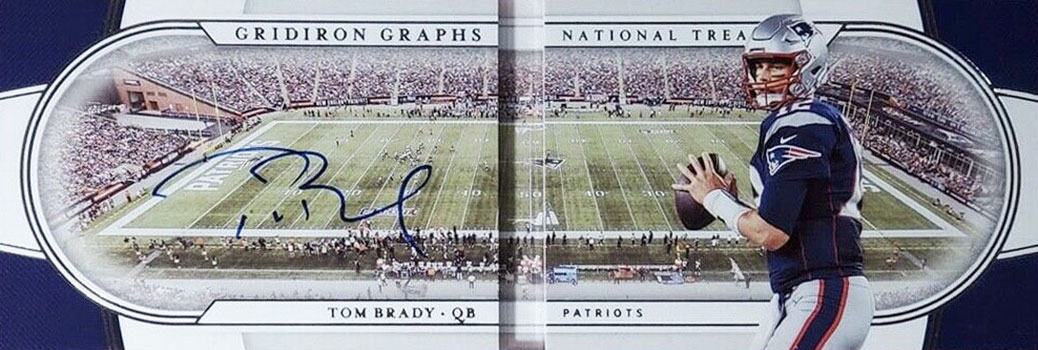 2019 Panini National Treasures Football Gridiron Graphs Tom Brady