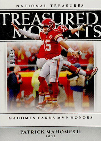2019 Panini National Treasures Football Treasured Moments Patrick Mahomes
