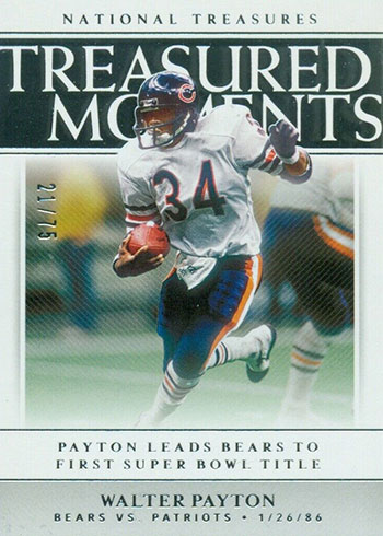 2019 Panini National Treasures Football Treasured Moments Walter Payton