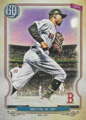 2020 Topps Gypsy Queen Baseball Armed Forces Variation Mookie Betts