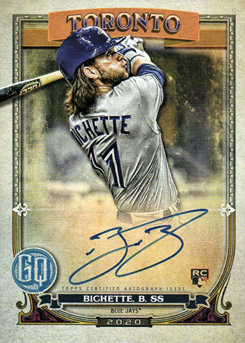 2020 Topps Gypsy Queen Baseball Bo Bichette Autograph