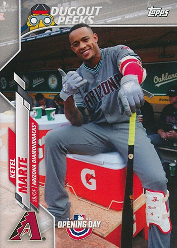 2020 Topps Opening Day Baseball Dugout Peeks Ketel Marte