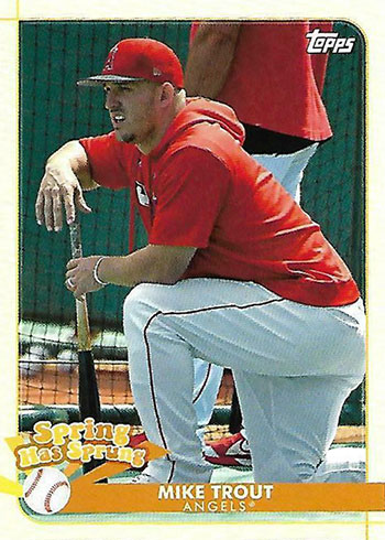 2020 Topps Opening Day Baseball Spring Has Sprung Mike Trout