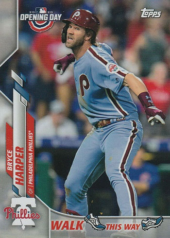 2020 Topps Opening Day Baseball Walk This Way Bryce Harper