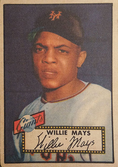 Counterfeit 1952 Topps Willie Mays