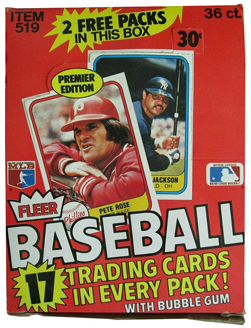 1981 Fleer Baseball Box
