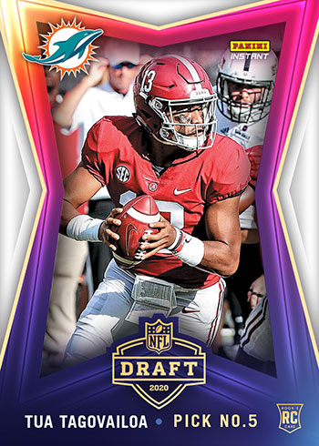 2020 Panini Instant Draft Night Tua Tagovailoa
