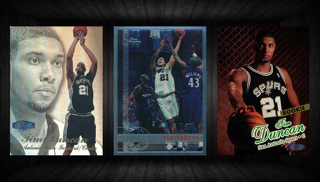 1997-98 Tim Duncan Topps Chrome Refractor Rookie Card #123 - San Antonio Spurs